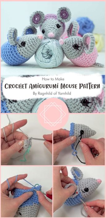 Crochet Amigurumi Mouse Pattern By Ragnhild of Yarnhild