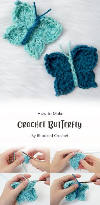 Crochet Butterfly By Bhooked Crochet