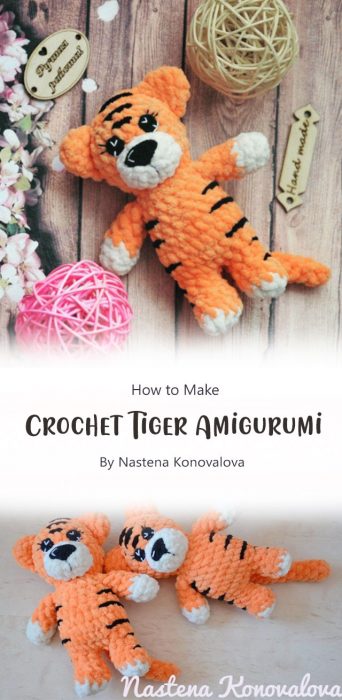 Crochet Tiger Amigurumi By Nastena Konovalova