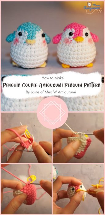 How To Crochet Penguin Couple – Amigurumi Penguin Pattern By Jaine of Meo W Amigurumi