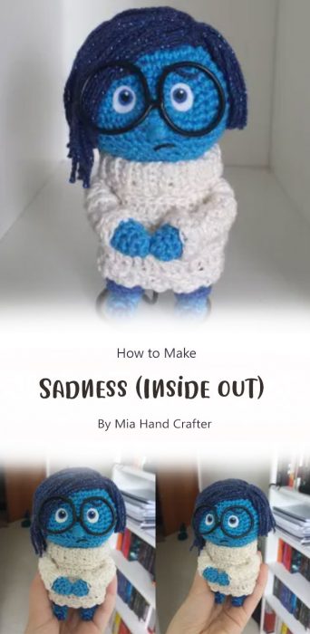 Sadness (Inside out) By Mia Hand Crafter