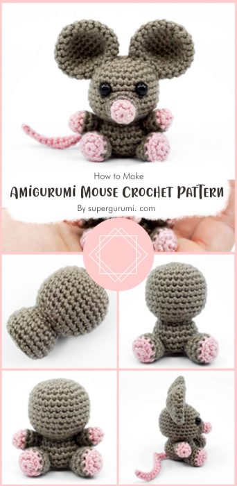 Amigurumi Mouse Crochet Pattern By supergurumi. com