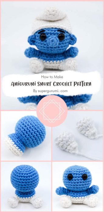 Amigurumi Smurf Crochet Pattern By supergurumi. com