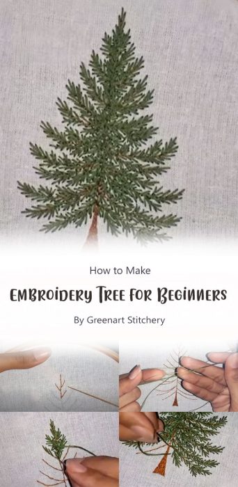Embroidery Tree for Beginners By Greenart Stitchery