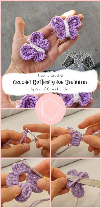 Crochet Butterfly for Beginners By Ann of Crazy Hands