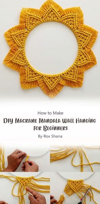 DIY Macrame Mandala Wall Hanging for Beginners By Rox Shana