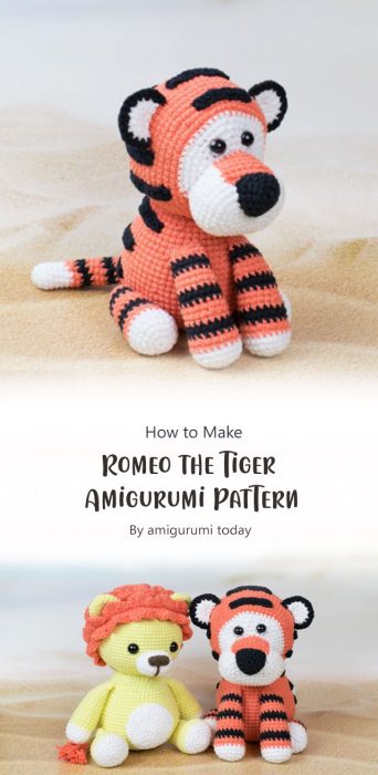 Romeo the Tiger Amigurumi Pattern By amigurumi today