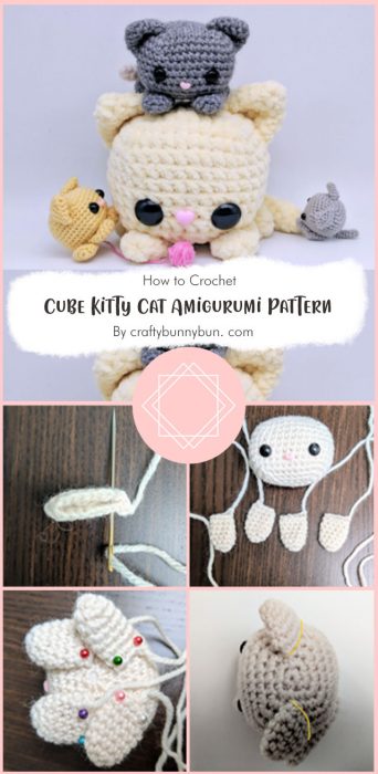 Cube Kitty Cat Amigurumi Pattern By craftybunnybun. com