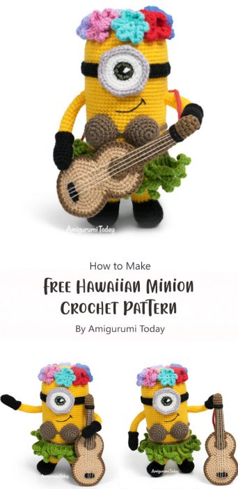 Free Hawaiian Minion Crochet Pattern By Amigurumi Today