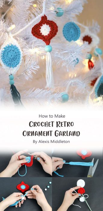 Crochet Retro Ornament Garland By Alexis Middleton