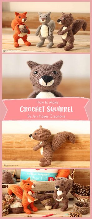 Crochet Squirrel By Jen Hayes Creations