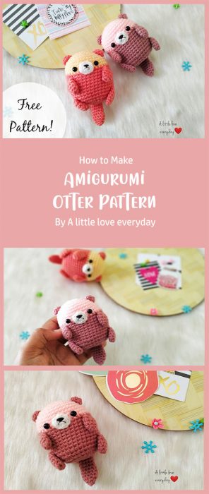 Amigurumi Otter Pattern By A little love everyday