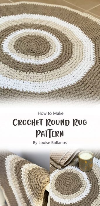 Crochet Round Rug Pattern By Louise Bollanos
