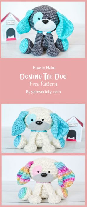 Domino The Dog By yarnsociety. com