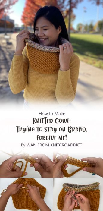 Knitted Cowl Trying to Stay on Brand, forgive me! By WAN FROM KNITCROADDICT