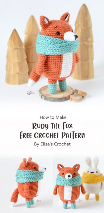 Rudy the Fox Free Crochet Pattern By Elisa's Crochet