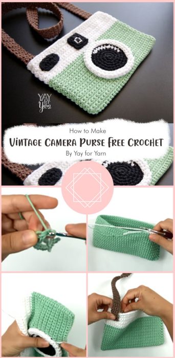 Vintage Camera Purse – Free Crochet Pattern By Yay for Yarn