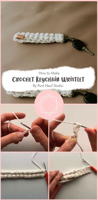 Crochet Keychain Wristlet By Pont Neuf Studio