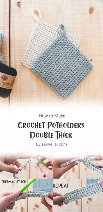 Crochet Potholders – Double Thick By sewrella. com