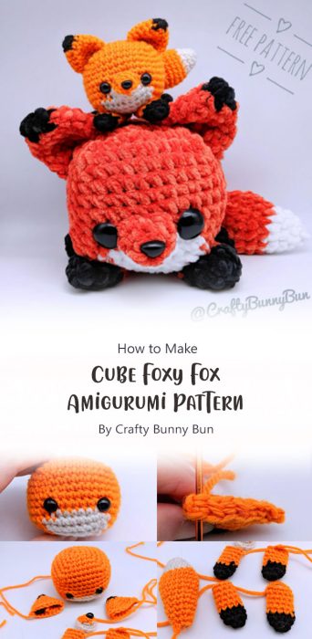 Cube Foxy Fox Amigurumi Pattern By Crafty Bunny Bun