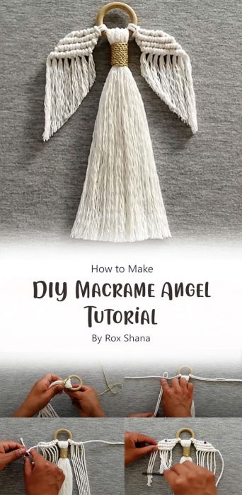 DIY Macrame Angel Tutorial By Rox Shana