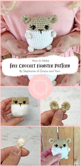Free Crochet Hamster Pattern By Stephanie of Grace and Yarn