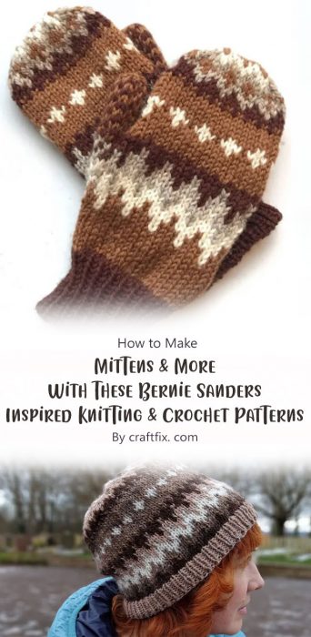 Make Mittens & More With These Bernie Sanders Inspired Knitting & Crochet Patterns By craftfix. com