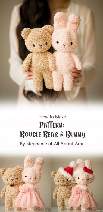Pattern: Boucle Bear & Bunny By Stephanie of All About Ami