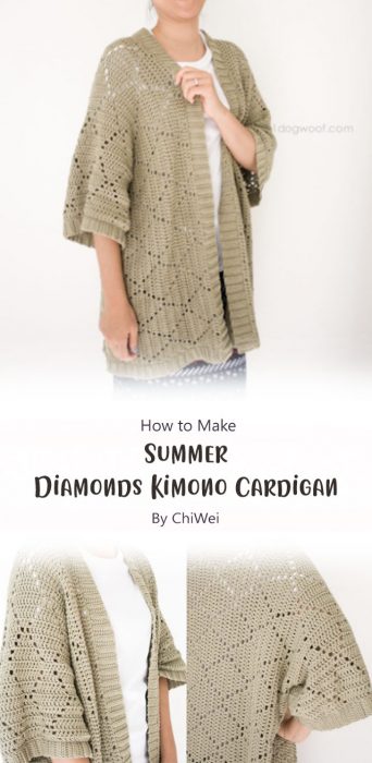 Summer Diamonds Kimono Cardigan By ChiWei