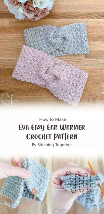 Eva Easy Ear Warmer Crochet Pattern By Stitching Together