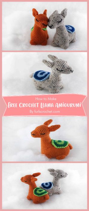 Free Crochet Llama Amigurumi Pattern By furlscrochet.com