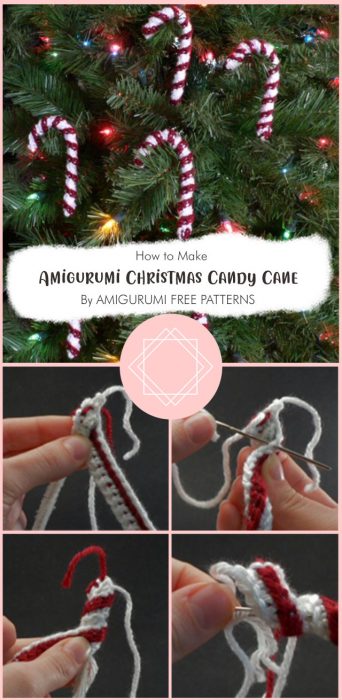 Amigurumi Christmas Candy Cane Free Pattern By AMIGURUMI FREE PATTERNS