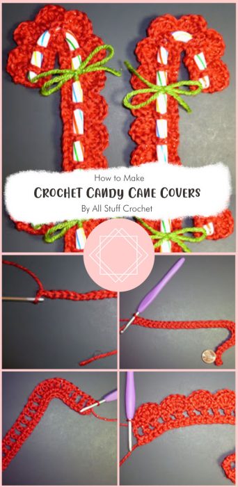 Crochet Candy Cane Covers By All Stuff Crochet