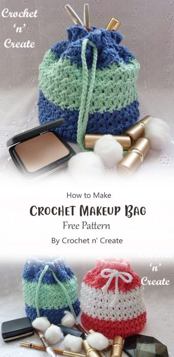 Crochet Makeup Bag By Crochet n' Create