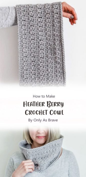 Heather Berry Crochet Cowl By Only As Brave