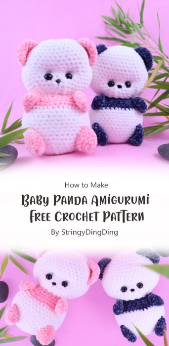Baby Panda Amigurumi - Free Crochet Pattern By StringyDingDing