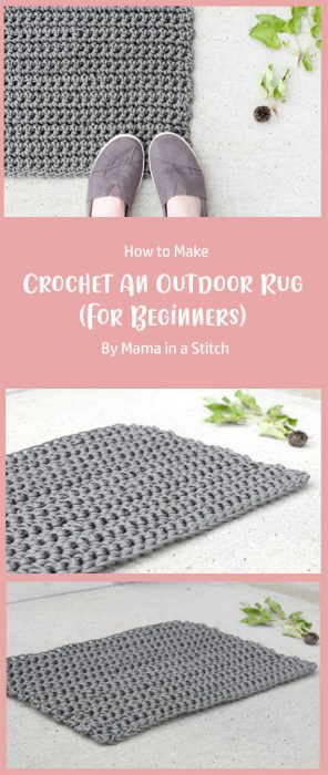How To Crochet An Outdoor Rug (For Beginners) By Mama in a Stitch
