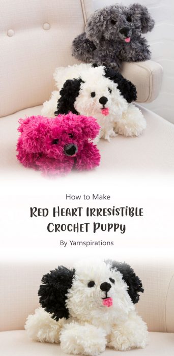 Red Heart Irresistible Crochet Puppy By Yarnspirations