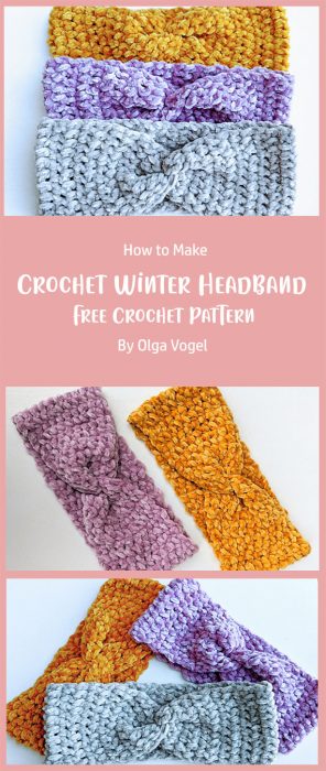 Crochet Winter Headband By Olga Vogel