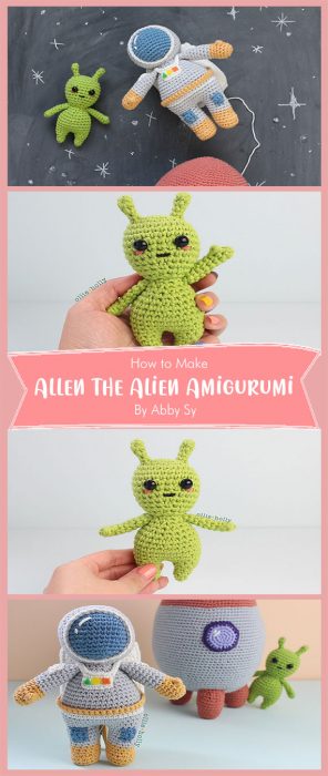 Allen the Alien Amigurumi By Abby Sy