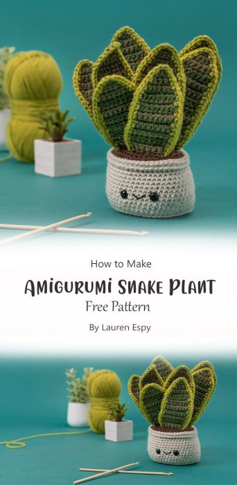 Amigurumi Snake Plant By Lauren Espy
