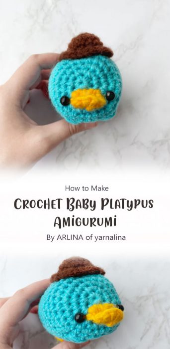 Crochet Baby Platypus Amigurumi By ARLINA of yarnalina