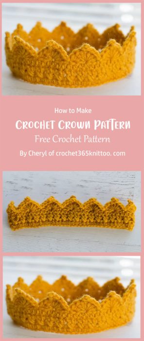 Crochet Crown Pattern By Cheryl of crochet365knittoo. com