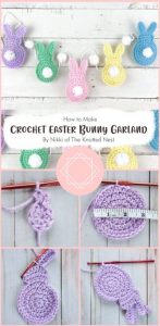 Easy Bunny Garland Free Crochet Pattern Ideas - Carolinamontoni.com