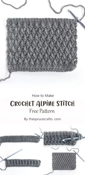 How to Crochet Alpine Stitch By thesprucecrafts. com