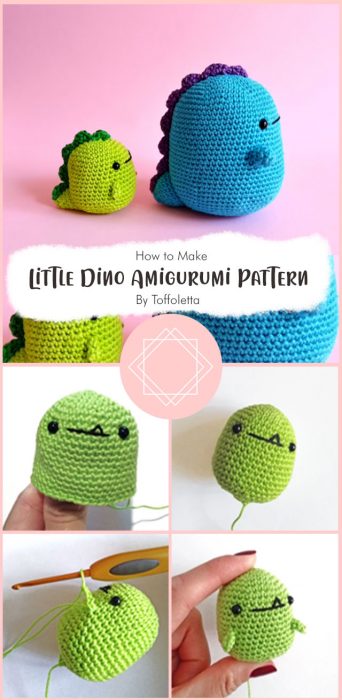 Little Dino Amigurumi Pattern By Toffoletta