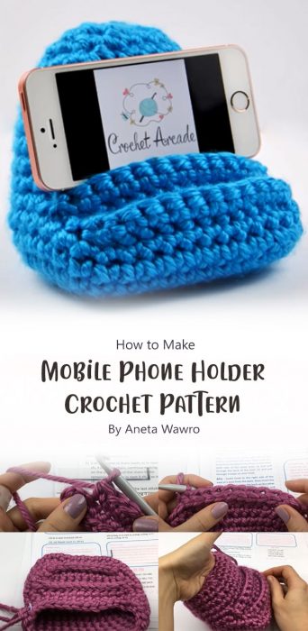 Mobile Phone Holder Crochet Pattern - How to Read Written Crochet Patterns By Aneta Wawro