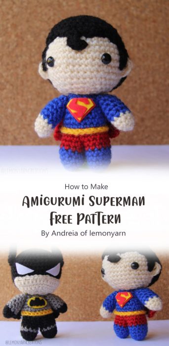 Superman Free Pattern By Andreia of lemonyarn