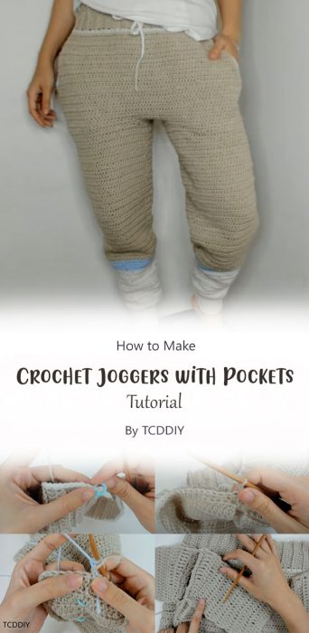 Crochet Joggers with Pockets By TCDDIY
