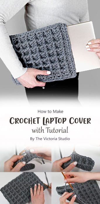 Crochet Laptop Cover By The Victoria Studio